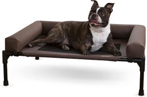 K&H Pet Products Bolster Dog Cot Cooling Indoor/Outdoor Elevated Dog Bed