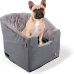 K&H Pet Products Bucket Booster Dog Car Seat with Dog Seat Belt for Car