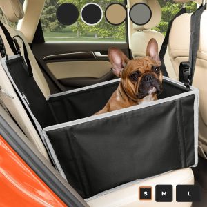 Extra Stable Dog Car Seat - Reinforced Car Dog Seat for Medium-Sized Dogs with 4 Fastening Straps