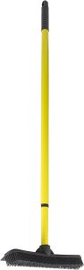 FURemover Original Indoor Pet Hair Rubber Broom with Carpet Rake and Squeegee
