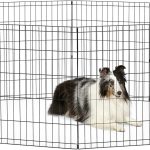 New World Pet Products 30" Foldable Black Metal Dog Exercise Pen