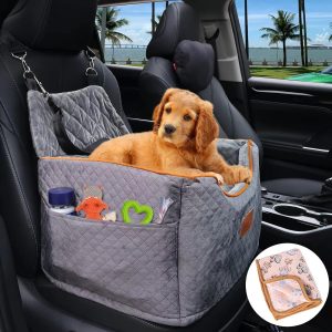 AlfaTok Memory Foam Booster Dog Car Seat