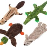 Best Pet Supplies 2-in-1 Stuffless Squeaky Dog Toys
