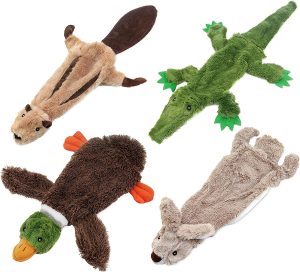 Best Pet Supplies 2-in-1 Stuffless Squeaky Dog Toys