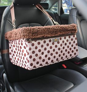 Dog Car Seats for Small Dogs, Upgrade Dog Booster Seat with Metal Frame Construction