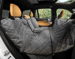 Plush Paws Products Velvet Convertible Rear Seat Cover
