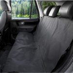Pet Seat Cover with Seat Anchors and Velcro Seatbelt Openings for Cars