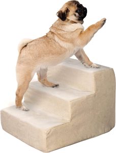 3-Step Pet Stairs - Nonslip Foam Dog and Cat Steps