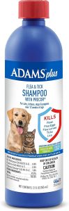 Adams Plus Flea & Tick Shampoo with Precor for Cats, Kittens, Dogs