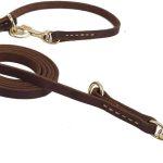 Durable Multi Function 8ft Leather Dog Leash