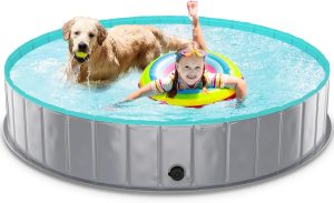 lunaoo Dog Pool Portable Kiddie Pool