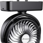 Portable Camping Fan with LED Lantern