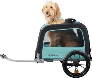 Retrospec Rover Waggin' Pet Bike Trailer - Small & Medium Sized Dogs