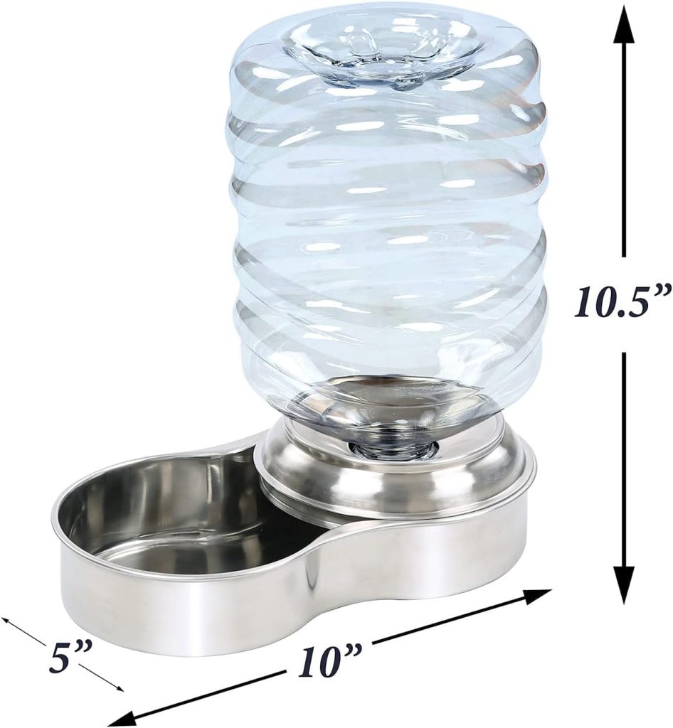 Etna Stainless Steel Pet Dog Cat Water Fountain Bowl