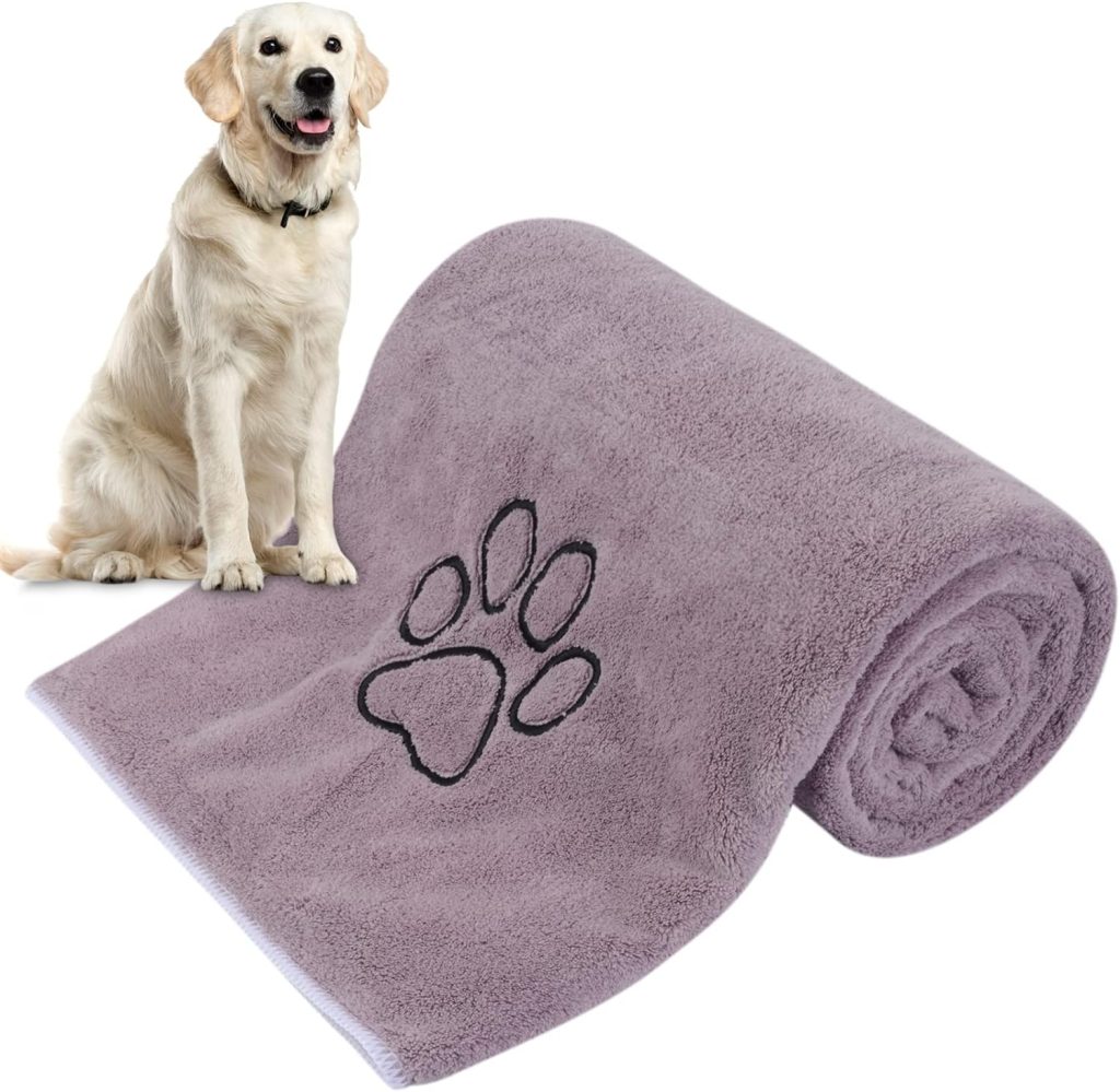 KinHwa Dog Towel Super Absorbent Pet Bath Towel